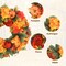 right Pumpkin Hydrangea Wreath, Peony Wreaths for Front Door Indoor Outdoor Autumn Harvest Thanksgiving Décor